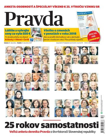 Obálka e-magazínu Pravda 30.12.2017