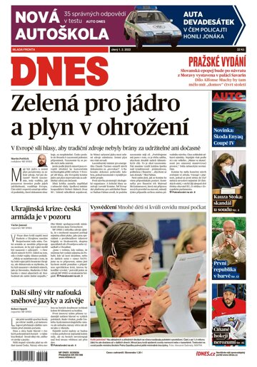 Obálka e-magazínu MF Dnes 1.2.2022