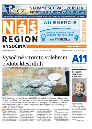 Obálka e-magazínu Náš Region - Vysočina 33/2024