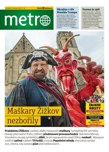 Obálka e-magazínu deník METRO 3.3.2025