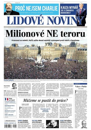 Obálka e-magazínu Lidové noviny 12.1.2015