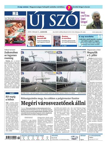 Obálka e-magazínu Új Szó 5.2.2015