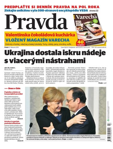 Obálka e-magazínu Pravda 13. 2. 2015