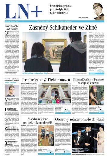 Obálka e-magazínu LN+ Čechy - 6.3.2015