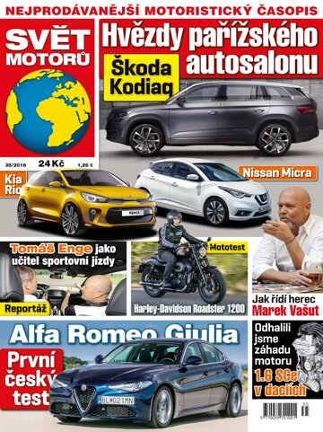 Obálka e-magazínu Svět motorů 29.8.2016