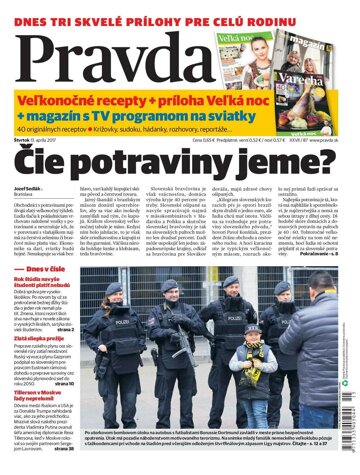 Obálka e-magazínu Pravda 13.4.2017