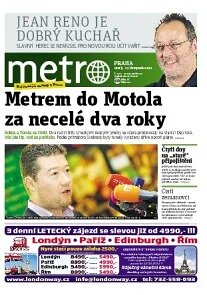 Obálka e-magazínu deník METRO 27.11.2012