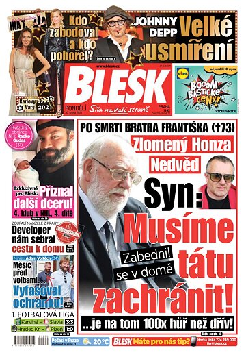 Obálka e-magazínu Blesk 30.8.2021