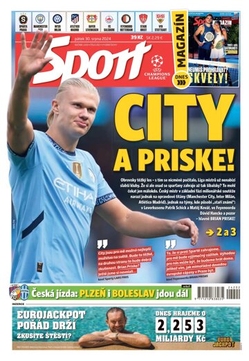 Obálka e-magazínu Sport 30.8.2024