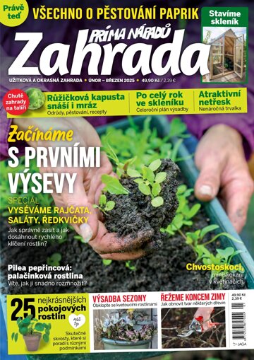 Obálka e-magazínu Zahrada prima nápadů 1/2025