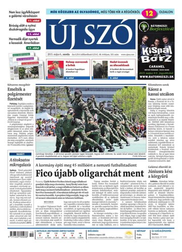 Obálka e-magazínu Új Szó 6.5.2015