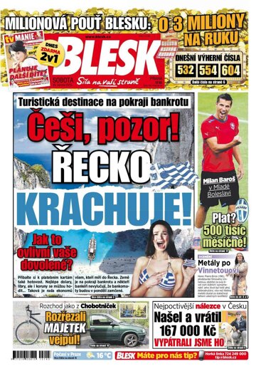 Obálka e-magazínu Blesk 20.6.2015