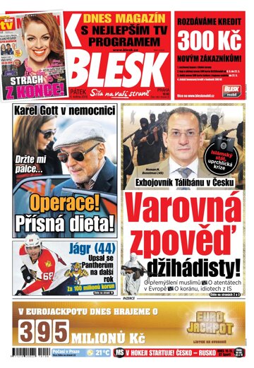 Obálka e-magazínu Blesk 6.5.2016