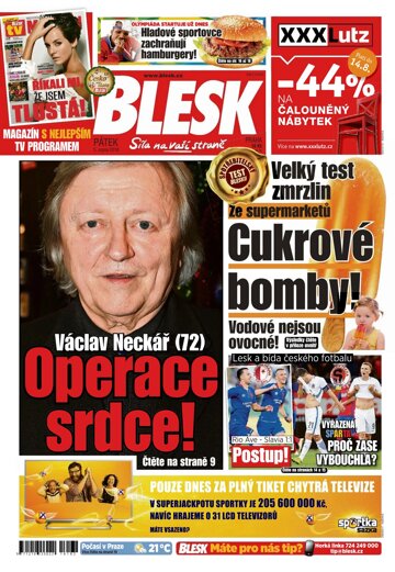 Obálka e-magazínu Blesk 5.8.2016