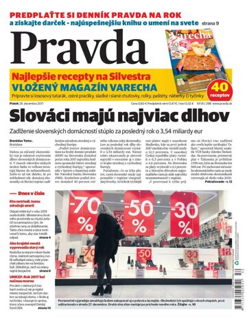 Obálka e-magazínu Pravda 29. 12. 2017