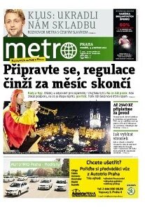 Obálka e-magazínu deník METRO 3.12.2012