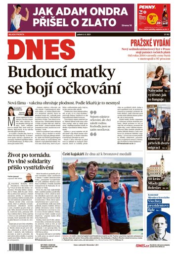 Obálka e-magazínu MF Dnes 6.8.2021