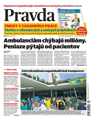 Obálka e-magazínu Pravda 10. 1. 2023