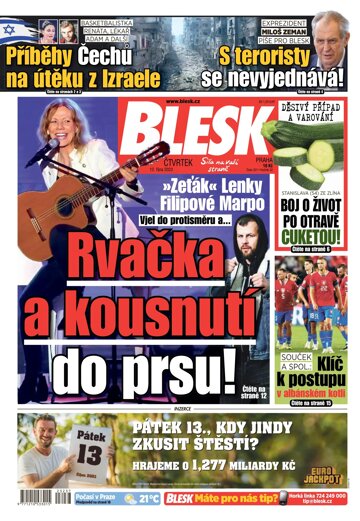 Obálka e-magazínu Blesk 12.10.2023