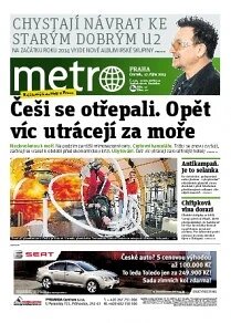 Obálka e-magazínu deník METRO 17.10.2013