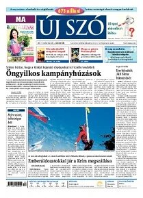 Obálka e-magazínu Uj Szó 20/3/2014