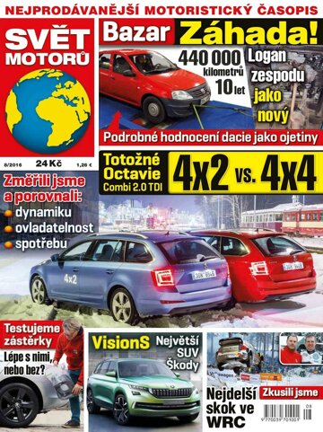 Obálka e-magazínu Svět motorů 22.2.2016