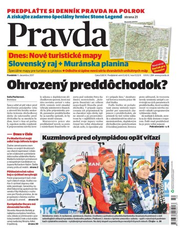 Obálka e-magazínu Pravda 11. 12. 2017