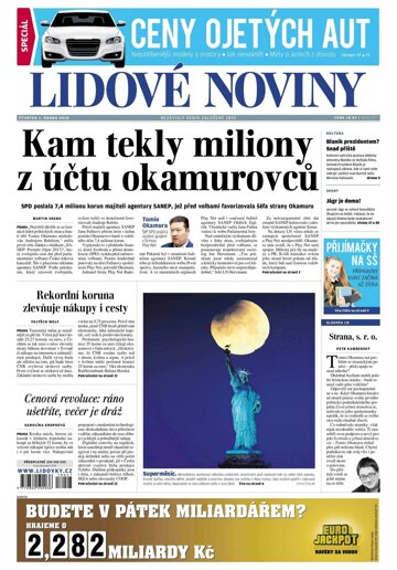 Obálka e-magazínu Lidové noviny 1.2.2018