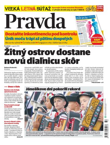 Obálka e-magazínu Pravda 5. 8. 2019