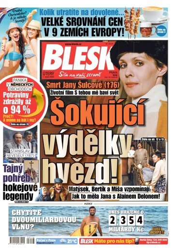 Obálka e-magazínu Blesk 1.8.2023