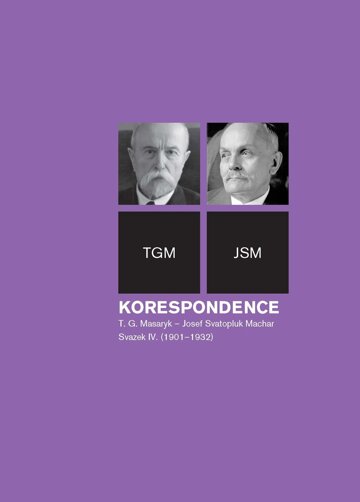 Obálka knihy Korespondence T. G. Masaryk – Josef Svatopluk Machar