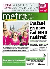 Obálka e-magazínu deník METRO 16.6.2014