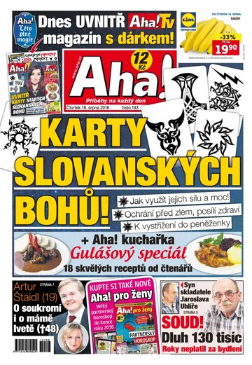 Obálka e-magazínu AHA! 18.8.2016