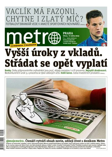 Obálka e-magazínu deník METRO 8.1.2019