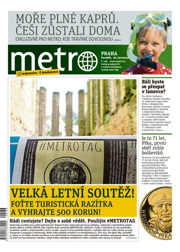 Obálka e-magazínu deník METRO 20.7.2020