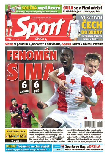 Obálka e-magazínu Sport 14.12.2020