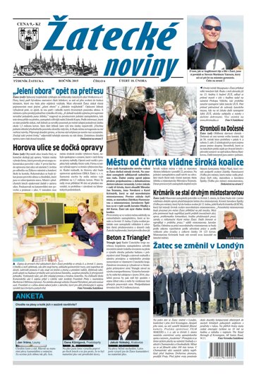 Obálka e-magazínu Žatecké noviny 6/2015