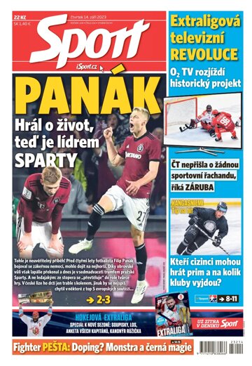 Obálka e-magazínu Sport 14.9.2023