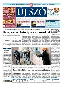 Obálka e-magazínu Új Szó 15.4.2014