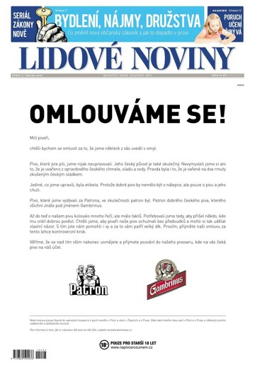 Obálka e-magazínu Lidové noviny 2.6.2015