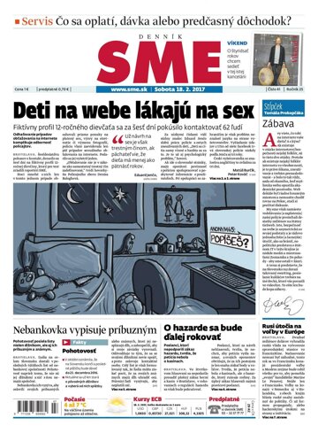 Obálka e-magazínu SME 18.2.2017