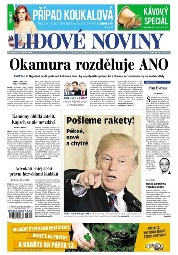 Obálka e-magazínu Lidové noviny 12.4.2018