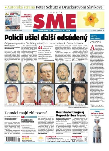 Obálka e-magazínu SME 13.4.2018