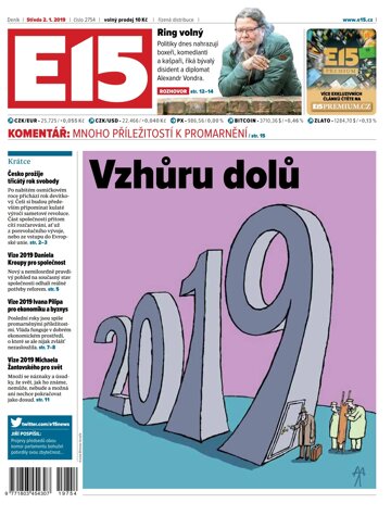 Obálka e-magazínu E15 2.1.2019