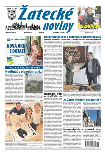 Obálka e-magazínu Žatecké noviny 18/23