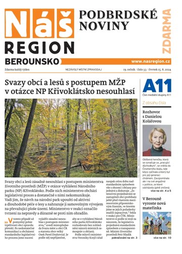 Obálka e-magazínu Náš Region - Berounsko 33/2024