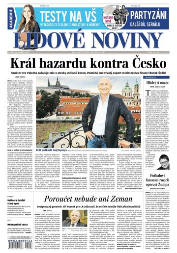 Obálka e-magazínu Lidové noviny 21.4.2015