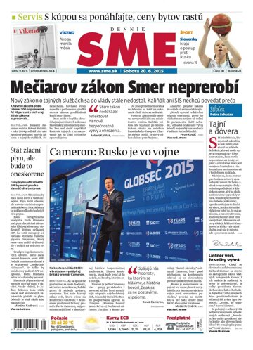 Obálka e-magazínu SME 20.6.2015