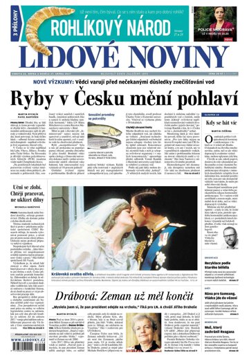 Obálka e-magazínu Lidové noviny 26.8.2017