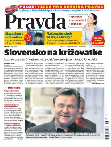 Obálka e-magazínu Pravda 9. 5. 2019